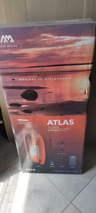 Нов падълборд надуваем AQUA MARINA ATLAS 12'0" - 366 см - нова усъвършенствана, многофункционална серия