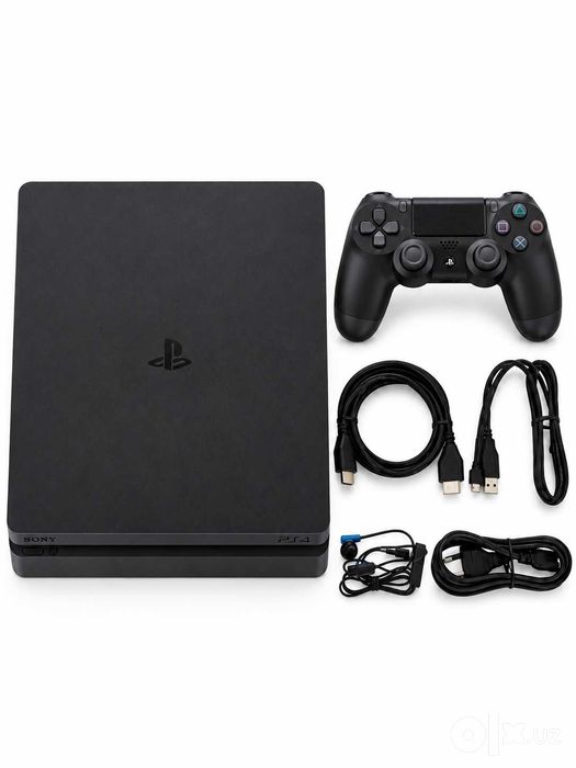 PlayStation 4 Slim+2 ta jostik+uyinlar yuklangan optom narxda ulgurji