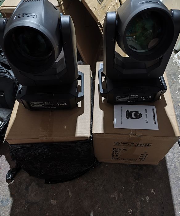 Moving head Beam mini 7 R 200 w Led Consum 280 W