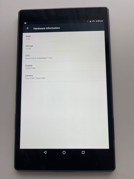 Tableta Lenovo Tab4 8 Plus TB-8704X, display IPS, 8 inch, Full HD, Octa-Core 2.0 GHz, 3 GB RAM,