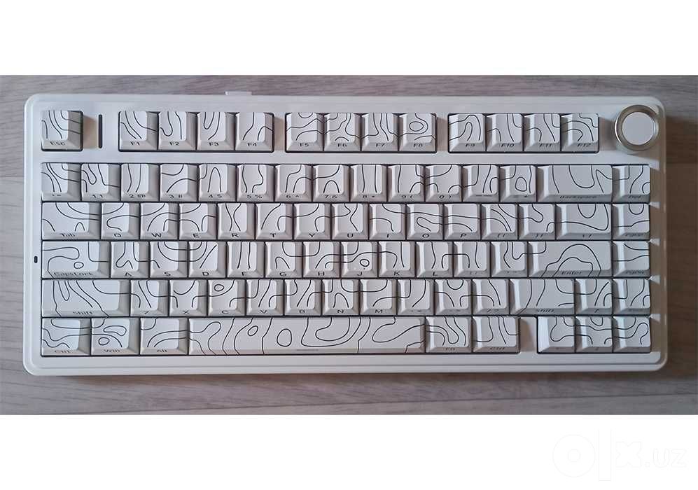 Клавиатура AULA  F75 BLACK CONTUR +WHITE CONTUR- оригинал