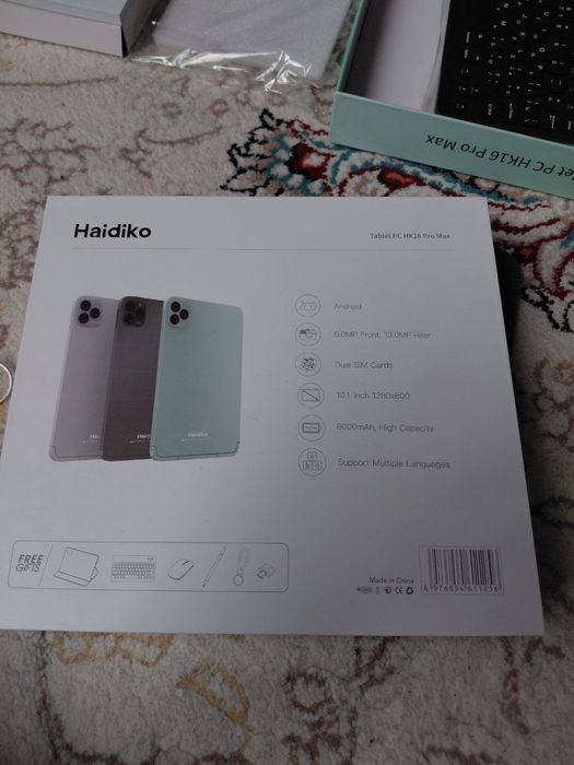 Planshet: Haidiko 16pro max.  RAM 16: 512.
