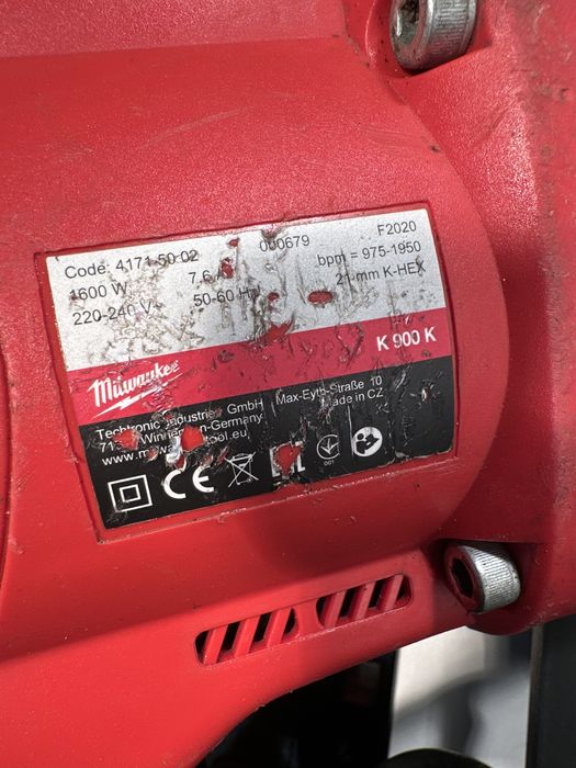 Milwaukee K900k demolator 20J spart beton sapa zidarie