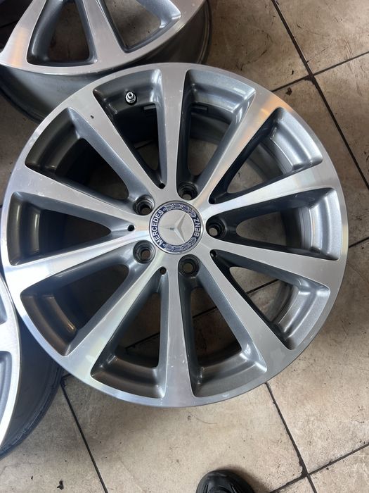 Jante Mercedes originale -senzori  -5x112 r17 - 2000 lei