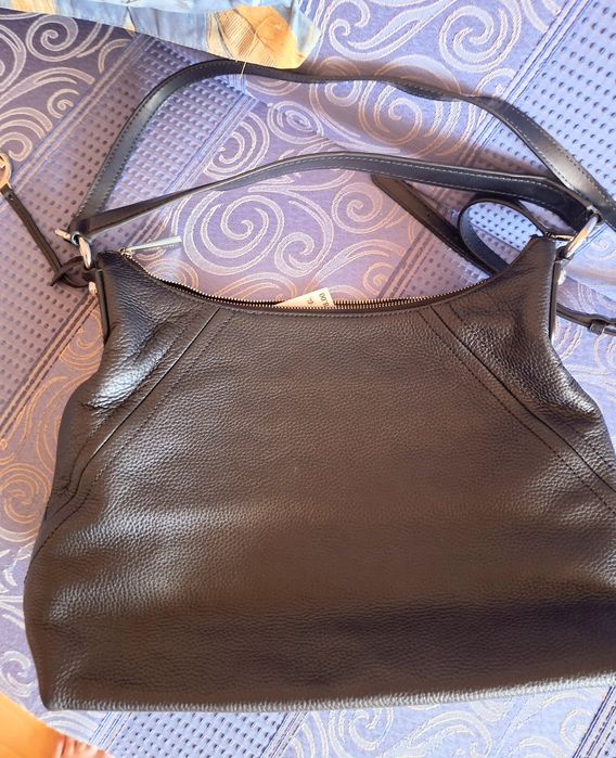 Geantă de damă Michael Kors piele naturală neagră