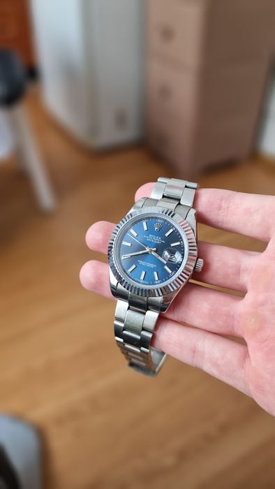 Rolex datejust blue dial