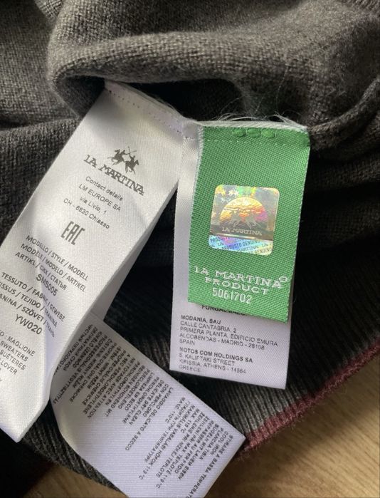 La Martina  / мъжка вълнена фланела M