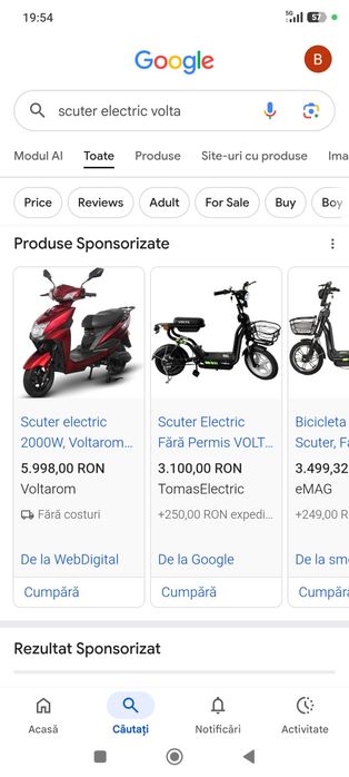 Scuter electric volta nou ,nu-i folosit deloc