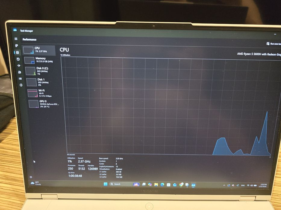 Lenovo Legion 5 Pro RTX 3070 1.5 TB SSD 32GB RAM