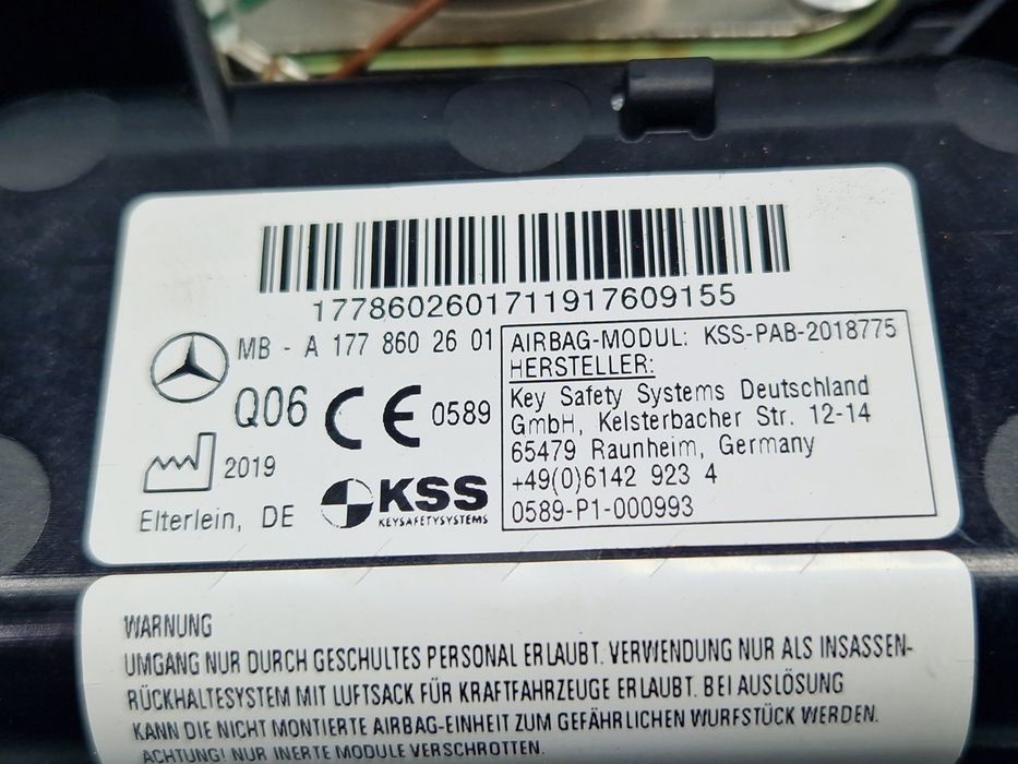 Airbag pasager Mercedes Clasa A (W177) [Fabr 2019-2024] A1778602601
