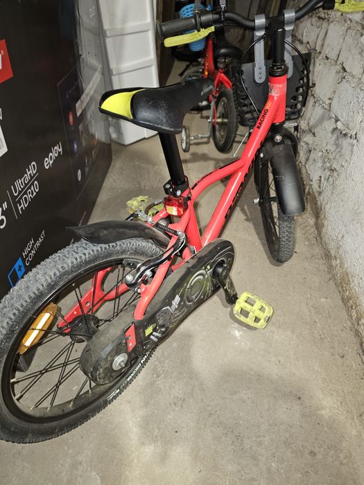 Bicicletă pentru copii Btwin Racing 900 + bara initiere ciclism