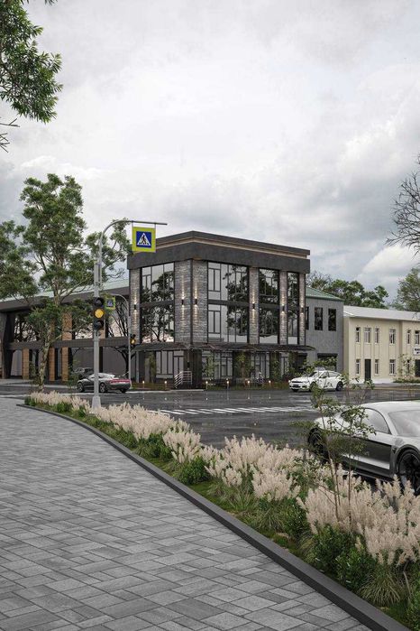 Продается отдельно стоящее здание 400м2 Ул. Мунаввар 3этажа +подвал