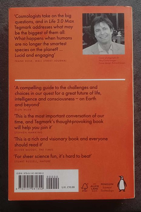 Carte:  "Life 3.0" - Max Tegmark