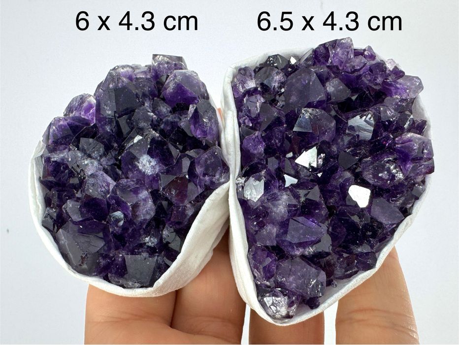 2бр Аметист Уругвай ,Минерали,Кристали Колекции,