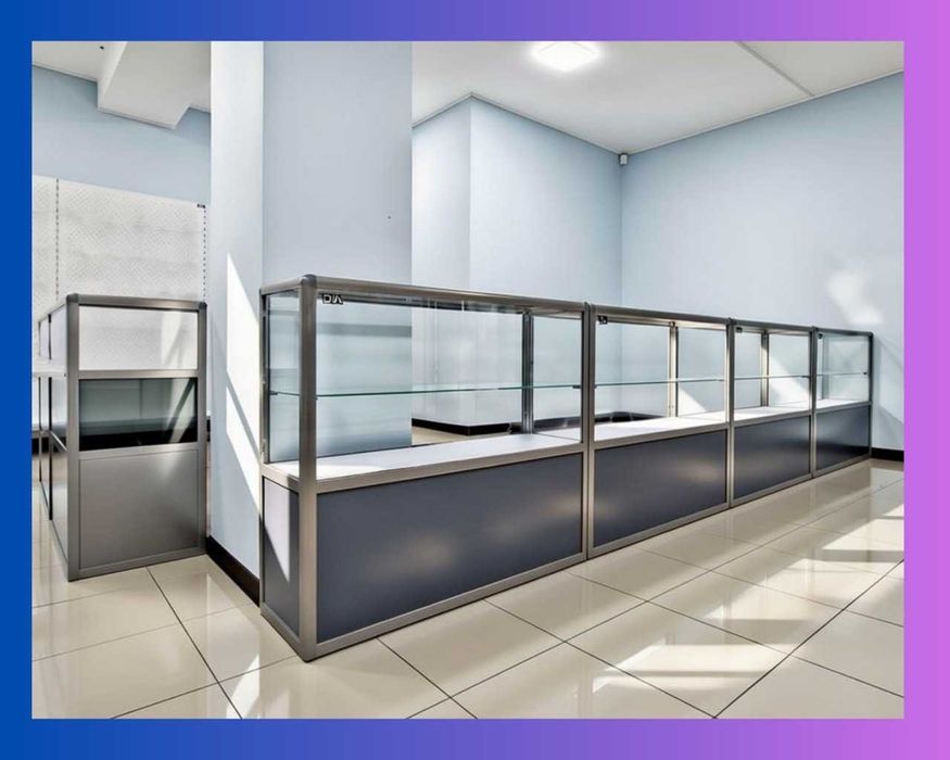 Oynaly vitrina, Акция, прилавки, savdo vitrinalar stellajlar