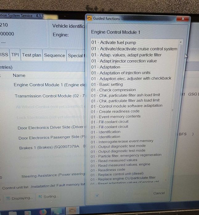 Odis vas 6154 laptop diagnoza auto vw skoda audi seat