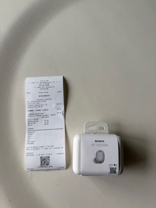слушалки Sony WF-1000XM6