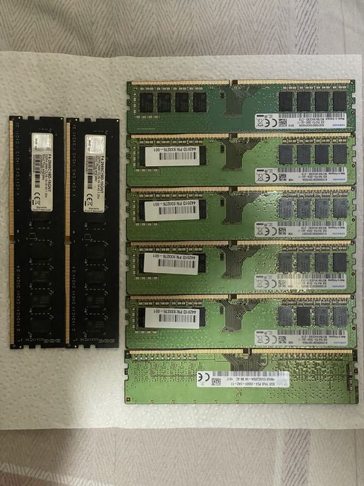 Оперативка DDR4 UDIMM 8 GB 2666 MHz/SODIMM 16 GB 3200 MHz/4 GB 2400MHz