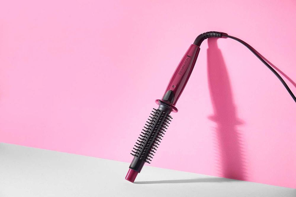 Четка за коса с горещ въздух Remington CB4N, 600W, 2в1, Лилав