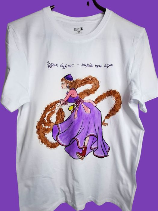 футболка с росписью