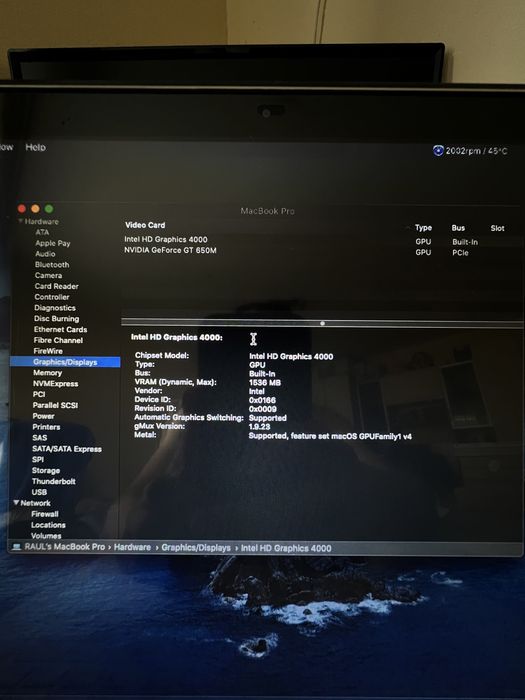 Demembrez/piese Macbook Pro 15” Mid 2012, i7 (A1286)