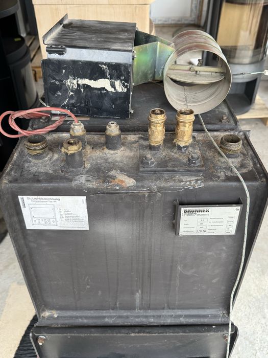 Șemineu cu apă BRUNNER B5 12kW Germania | 58L rezervor apă | Pentru calorifere și încălzire centrală