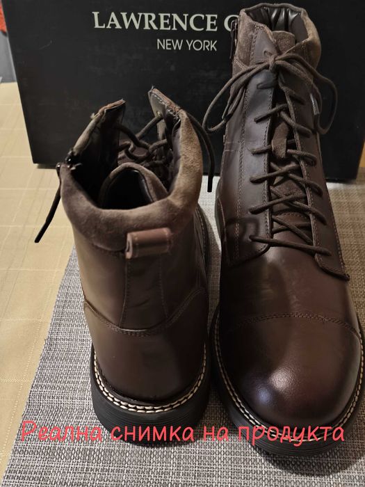 Мъжки боти Lawrence Grey N45 EU . Естествена кожа, Топъл хастар.