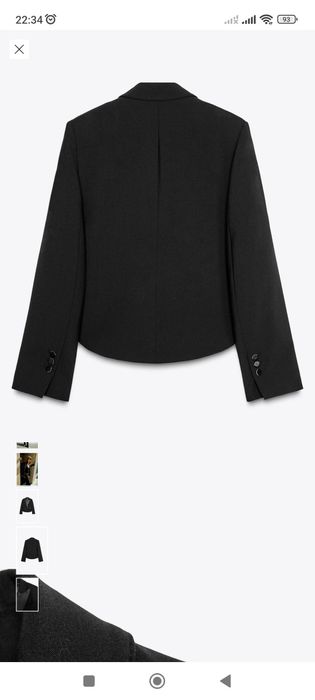 Черен костюм Зара