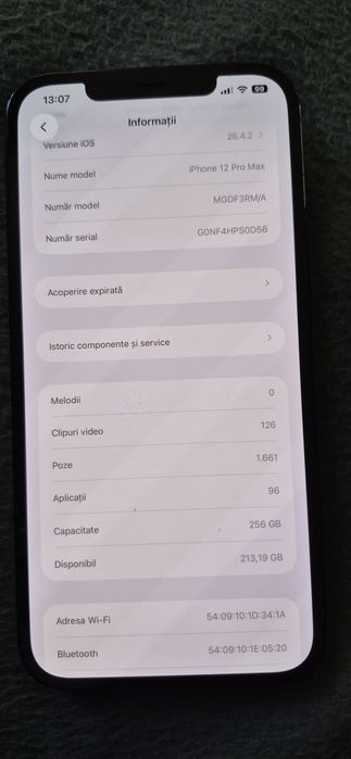 Vând iphone 12 pro max