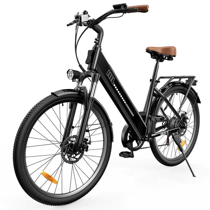 iScooter Ucitys Bicicletă electrică, motor de 250W, baterie 13Ah, anvelope de 26 inch, suspensie față, Shimano, bicicletă  pentru adulți - Resigilata
