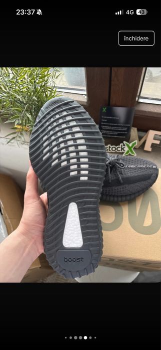 Adidas Yeezy Boost 350 V2 Black Reflective 43 1/3 Noi