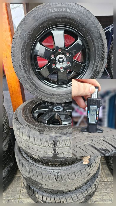 Jante Mercedes Sprinter Aliaj GREUTATE --- Cauciucuri Continetal  C-ur