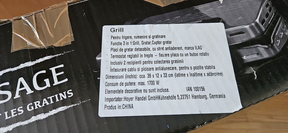 Gratar Electric 3 în 1 SilverCrest (Contact Grill) – 1700W, Placi Detasabile
