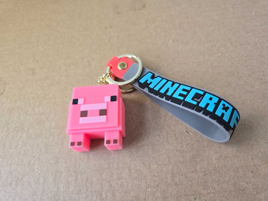 Оригинален ключодържател Minecraft – Прасе (Pig)