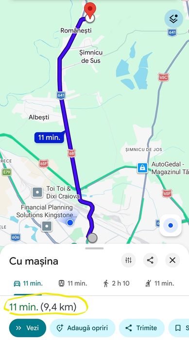 Teren intravilan cu privelişte superbă - Floreşti, DJ, curent 380V