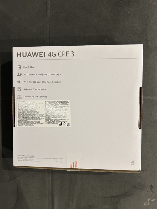 Huawei 4G CPE 3 – ca nou, pachet complet