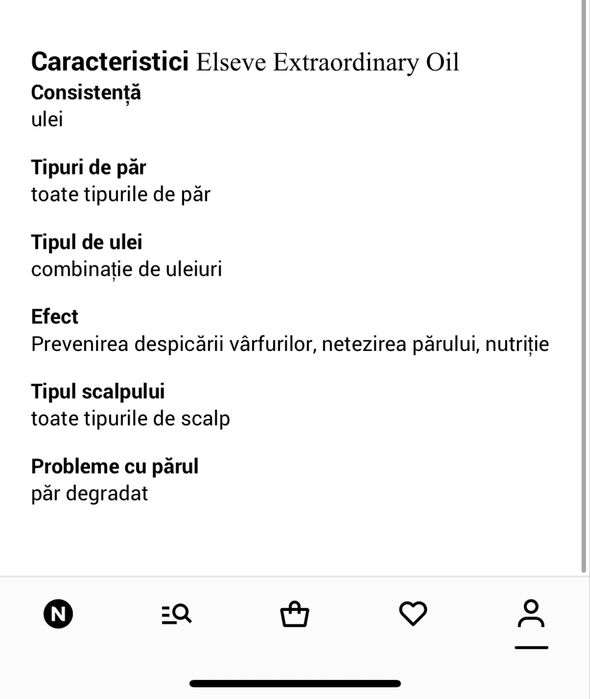 Loreal Paris Elseve Extraordinary Oil- ulei pt par deteriorat