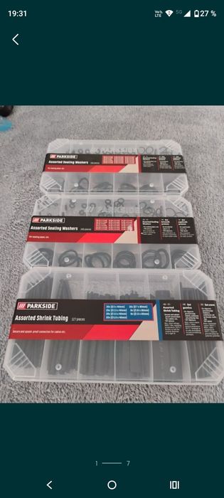 Sortiment de furtunuri contractabile+2xSortiment de garnituri de etans