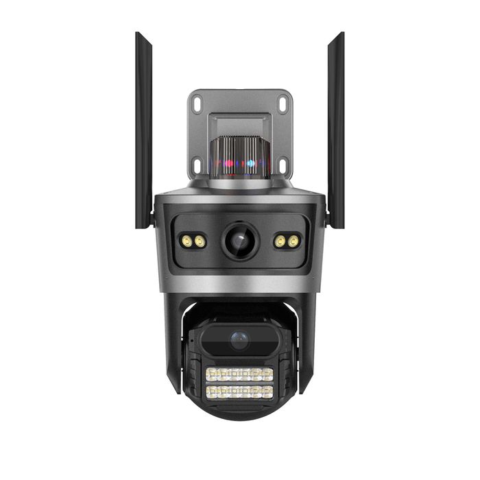 TQ11-4G ICSee Двойна безжична соларна камера 12MP+12MP 3.6мм IP66