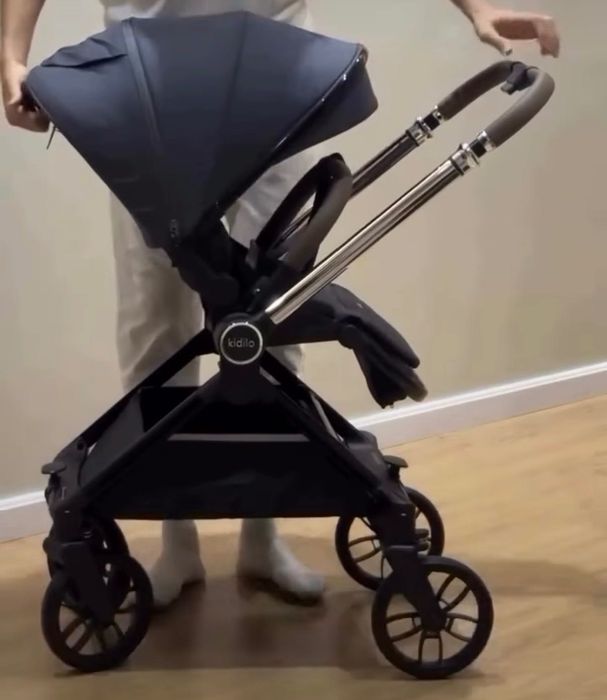 Коляска Kidilo 3в1, цвет синий