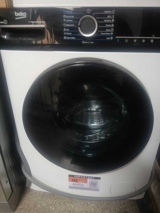 Mașină de spălat rufe cu USCĂTOR Beko ProSmart Inverter – SteamCure, Ca Nouă