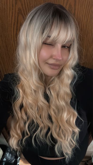 Парик качество Топ! Цвет Блонд микс Браун .