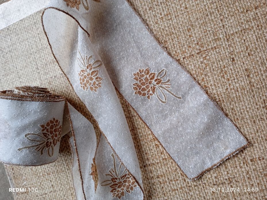 Bentiță cu flori nouă 6m/7,5 cm