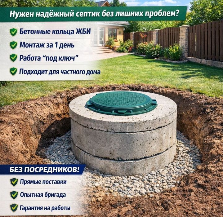 Септик под ключ! Копка траншей ручная