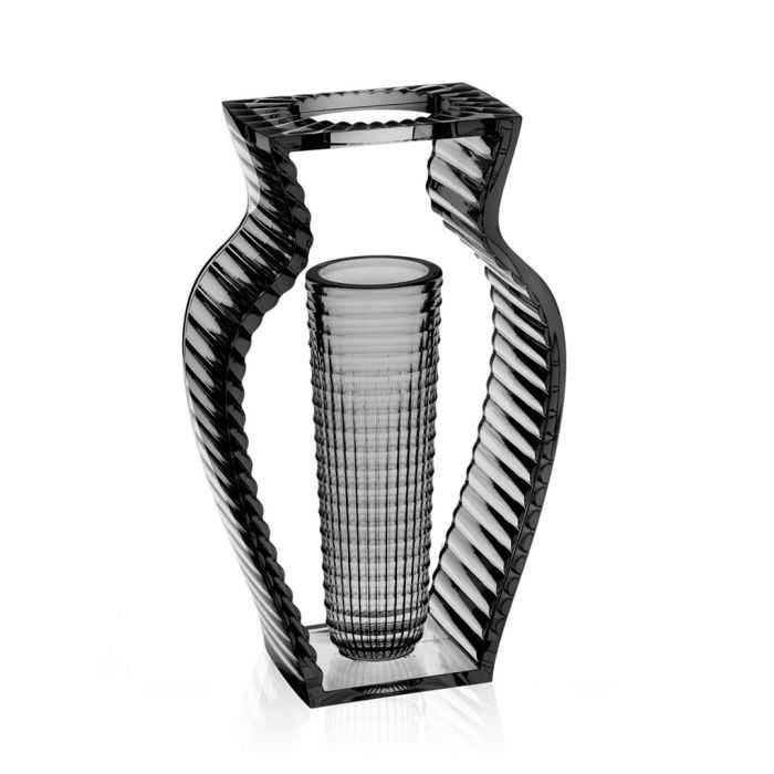 Vaza KARTELL - Shine design Eugeni Quitllet 20x33cm negru fumuriu
