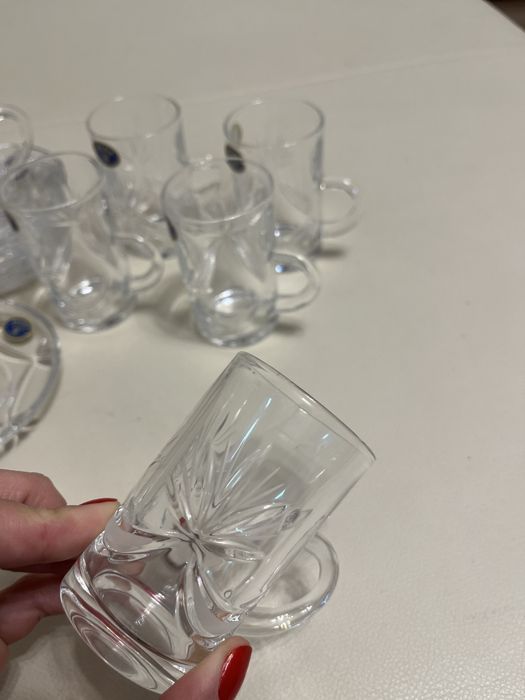 Set ceai Cristal Bohemia - nou