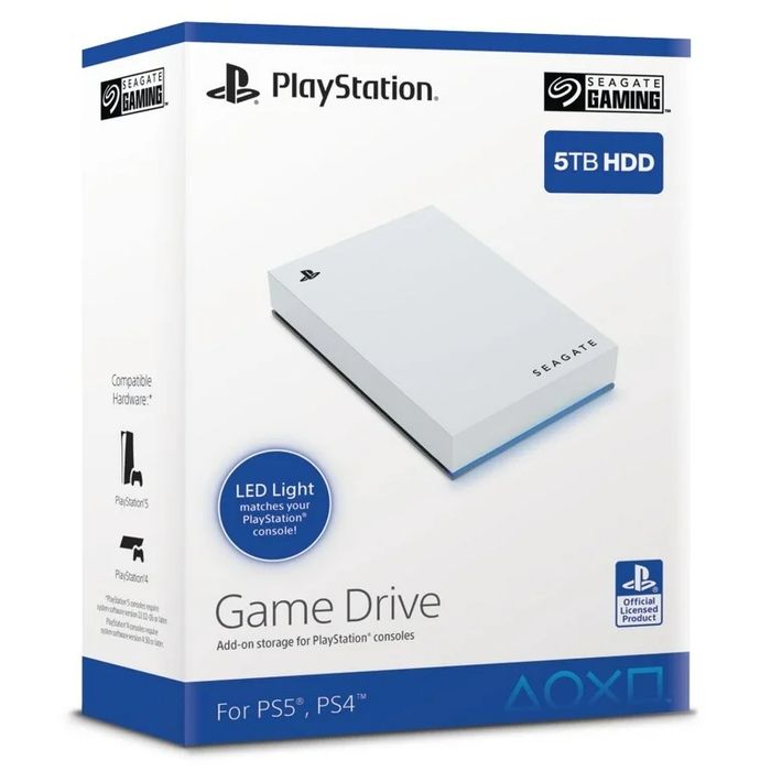 Външен хард диск Seagate Game Drive for PlayStation®, 5TB HDD