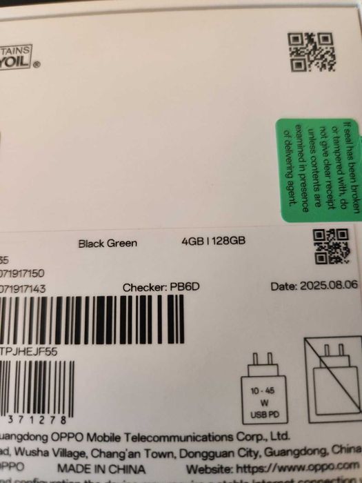 Чисто нов смартфон Oppo A5 5G 4GB/128GB Black Green с 2 год гаранция