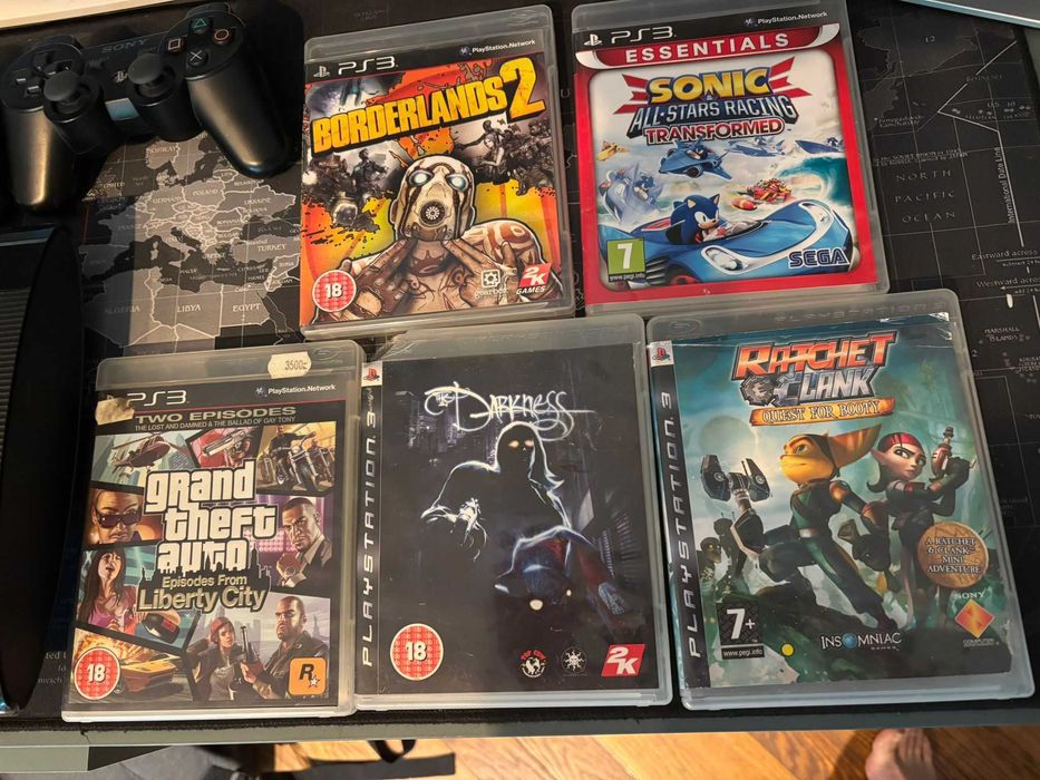 Playstation 3 - SuperSlim - 500 GB + Jocuri