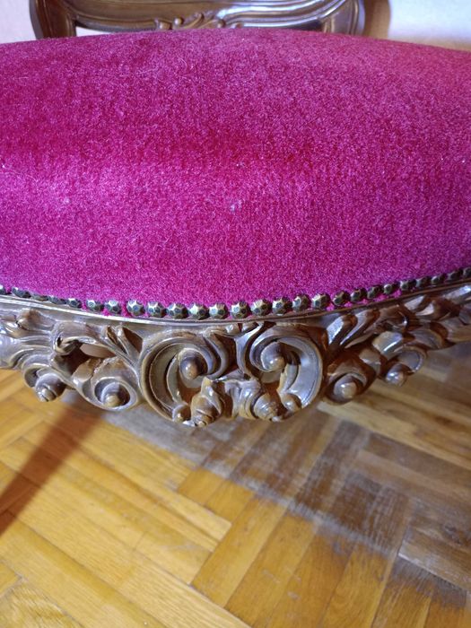 Кресла и масичка "Луи 16-ти" с ръчно бродирани вилерови гоблени - масив